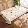Toalha de Mesa de Luxo Leve de Alta Qualidade Impermeável e à Prova de Óleo Estilo Retro Americano Dopamina Tapete para Mesa de Jantar Estilo Ins Toalha de Mesa para Mesa de Centro