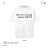 Camiseta de Algodão Puro Pesado com Estampa de Letras Simples de Manga Curta para Homens e Mulheres, Novo Corte Solto, Atacado de Tops de Comércio Exterior Transfronteiriço