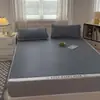 2026 Nuevo Modelo Grado A Borde Cosido 1800D Carbono Ligero Seda de Hielo Tipo Sábana para Cama