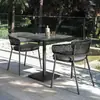 Conjunto de Tres Piezas de Silla de Ratán para Balcón para Patio Muebles Simples para Interiores y Exteriores Combinación de Mesa y Sillas Nórdicas para Jardín y Patio Exterior