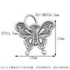 Prata de Lei S925 Novo Pingente de Borboleta Chinesa Prata Tailandesa Antiga Pingente Pequeno de Gota Acessórios para Cordão de Pulso DIY Torcedor de Corda Pingente
