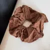 Goma para el pelo tipo scrunchie floral color café estilo coreano, alta elasticidad, duradera, nueva cuerda elástica para el pelo, elegante accesorio para el cabello