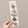 Pinza Lateral de Caricatura de Dopamina para Niños Lindo y Sencillo Nuevo 2026 Pasador de Flor Pinza para el Cabello de la Frente sin Rastro Accesorio para el Cabello