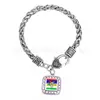 Aliexpress Más Vendido Colgante de Aleación Delta Sigma Theta Sigma Equipo Pulsera Retorcida Bsk