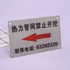 Sinalização Resistente à Corrosão em Aço Inoxidável, Placas de Identificação Personalizadas para Equipamentos e Instrumentos, Suporta Serigrafia de Logotipo, Resistente à Corrosão e à Ferrugem