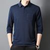 Camiseta Térmica para Hombre Primavera y Otoño 2024 Camiseta de Manga Larga para Papá Camisa Polo Casual para Hombre de Mediana Edad Caballero