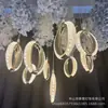 Lustre Estrela de 10 Braços Luminoso para Casamento Luzes de Teto para Decoração de Casamento em Hotel Luzes de Corda para Decoração de Festa Iluminação de Feriado Atacado