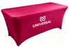 Funda de Mesa de Tela Elástica Leche de Seda Transfronteriza, Mantel de Spandex para Mesa Larga, Funda de Mesa para Evento al Aire Libre, Exposición, Conferencia, Banquete al por Mayor