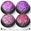 Polvo de glitter + lentejuelas pequeñas mixtas + tiras de filamento tipo cebolla traje mixto de joyería para uñas material epoxi para esmalte de uñas