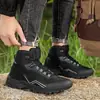 Sapatos de caminhada masculinos transfronteiriços, nova coleção outono/inverno 2025, estilo esportivo, antiderrapantes, absorventes de choque, de cano alto, sapatos casuais de caminhada para atividades ao ar livre femininos, masculinos