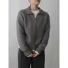 Nuevo cárdigan de lana grueso para mujer de otoño e invierno con un diseño de un solo botón estilo francés, efecto adelgazante y suéter abrigo de punto de lana moderno
