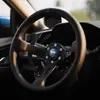 Volante deportivo MOMO V1 de 14 pulgadas, cóncavo profundo, para coche modificado, volante deportivo competitivo universal de PVC