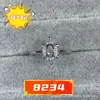 Anillo de denier ovalado 4*6M diseño original joyeria soporte vacío incrustación fondo puntiagudo Hua zi taladro fondo plano superficie de huevo anillo de cola