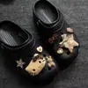Charms Creativos de Gato con Estampado de Leopardo para Zapatos Accesorios de Zuecos de Nicho Estilo Playa Marina Hebilla de Zapato DIY Desmontable