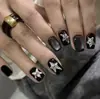 [Sem Arrependimentos] Unhas Vestíveis Puramente Feitas à Mão com Efeito Olho de Gato de Desejo Puro, Peças de Nail Art Artesanais de Alta Qualidade, Pacote com 10