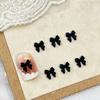 Decoraciones Mini Lazo para Uñas Grande, Mediano, Pequeño Lazo de Cinta Tridimensional Versátil Resina DIY Accesorios para Uñas