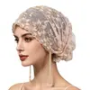 Artículo de Boutique de Alta Gama Encaje Bordado Floral Exquisito Borla Pañuelo para la Cabeza Sombrero Premium Hecho a Mano