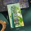 Nueva serie de pinturas al óleo caja de regalo marcapáginas para estudiantes, clip para página de libro de lectura de alta estética, recompensa para actividades escolares, papelería cultural y creativa