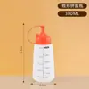 Botella exprimible de kétchup Botella exprimible con punta de miel Plástico de grado alimenticio Botella para ensalada Frasco comercial Frasco para salsas y condimentos