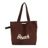 Bolso de hombro de gamuza para mujer, bolso de mano de gran capacidad, bolso de moda bordado para el hombro del commute, bolso tote simple y versátil para mujer