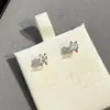 Pendientes de plata con aguja de plata y circonita de lujo ligero, temperamento de moda, comodín, cadena para la clavícula de alto nivel, joyería al por mayor de origen Yiwu