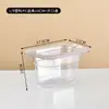 9 Tazones de Porción de Acero Inoxidable con Tapas, Cajas Fraccionales Rectangulares, Suministros de Caja de Mermelada Especial para Tiendas de Té de Leche