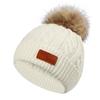 2021 comercio exterior nuevo gorro de punto cálido para niños otoño e invierno rizado pequeño cuero bola de pelo de bebé gorra gorra retorcida transfronteriza