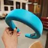Diadema de Color Sólido Transfronteriza Europea y Americana Serie de Colores Caramelo Esponja de Ala Ancha para la Parte Superior del Cráneo Moda Simple Diadema de Presión para el Cabello