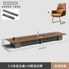 Mesa de Negociación Rectangular Simple Moderna de Gama Alta y Sillas Mesa Larga Grande de Oficina de Gama Alta