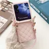 Fragancia de Lujo para Funda de Teléfono Xiaomi mixflip Plegable de Moda Portátil Patrón de Cuero Romboidal Protección Japonesa y Coreana