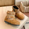Botas Birkenstock para Niña 2026 Otoño/Invierno Nuevo Estilo Versión Coreana Retro Botines Cortos para Niña Suela Suave Forro de Felpa Cierre Lateral