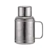 Tetera Termo de Titanio Puro con Olla de Titanio Magnética, Pantalla Mecánica de Temperatura, Tetera para Preparar Té, Hervidor de Agua Doméstico de Gran Capacidad, Alto Valor Estético, Juego de Regalo