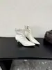 Botines de tacón de aguja puntiagudos versátiles de estilo europeo y americano para estilizar