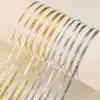 Corrente de Lâmina, Design de Nicho Elegante e Simples em Aço Titânio, Corrente Elegante para Clavícula Masculina e Feminina, Colar de Lâmina em Aço Inoxidável com Padrão