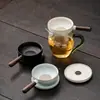 Horno Ru Colador de Té Creativo Filtro de Té Filtro Cerámico Doméstico Chino Separador de Té Integrado Accesorios para Juego de Té Kung Fu