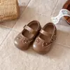 Zapatos para Bebé Niña 2026 Primavera y Otoño Nuevo Estilo Zapatos Pequeños de Cuero para Niños Zapatos de Princesa para Niños Pequeños Zapatos Individuales de Suela Suave para Niñas Estilo Británico