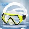 Gafas de buceo con protección nasal, máscara de buceo de silicona líquida integrada, antifiltraciones y antifugas, buceo profundo, buceo libre, gafas de natación.