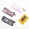 Estojo de lápis novo para estudantes transfronteiriços sereia estojo de lápis de lantejoula bicolor bolsa de lantejoulas DIY bolsa de armazenamento para fones de ouvido e cabo de dados