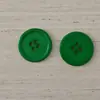 Botões Redondos de Resina Coloridos de Borda Fina 25mm Preto e Branco para Terno Botões de 4 Furos para Costura à Mão Botões de Costura Botões para Roupas de Trabalho