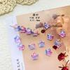 10 PCs/checa vitrificada estrela de cinco pontas contas de vidro DIY brincos artesanais acessórios artesanais colar de contas material