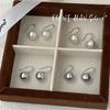 Onihan Plata Esterlina S925 Estilo Coreano Retro de Alta Gama Estilo Hepburn Aretes de Perlas Elegantes Elegantes Combinan con Todo Moda