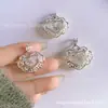 Colgante de Corazón Dinámico de Fortuna en Plata Pura, Colgante de Collar de Moda y Versátil al por Mayor