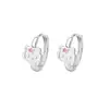 Pendientes de Plata 999 con Aguja de Plata, Estrella y Luna, Diamante Brillante para Mujer, Nuevos Pendientes de Clip para Oreja Populares de Lujo 2026, Pendientes para Cuidado de Perforaciones, Accesorios para Orejas