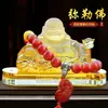 Nuevo Adorno Decorativo para el Interior del Coche Buda Maitreya Vehículo Buda Sonriente Panzón Centro de Consola de Seguridad