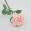 Rosa Simulação Haste Única Multi-cabeça Toque Real Rosa Casamento Flor Simulação Ornamento Sala de Estar Fotografia Flor Artificial Flor de Seda Atacado