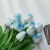 Flores Artificiales Mini Pu Tulipán para Decoración de Mesa en Casa, Flores Artificiales de Plástico para Comercio Transfronterizo