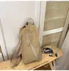 Nova bolsa de peito simples da moda transfronteiriça para mulheres, bolsa de ombro casual leve de cor sólida, bolsa de cintura esportiva moderna