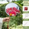 Regalo para el Día del Maestro: Kit de materiales DIY para abanico de flor eterna y flor seca, abanico hecho a mano, abanico de palacio en blanco estilo antiguo