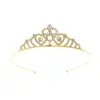 Niños y Niñas Princesa Corona Simple Linda Diadema Bebé Festival Actuación Accesorios para el Cabello Corona de Cumpleaños Corona para Pastel