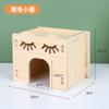 Fabricante Atacado Ninho de Hamster Madeira Maciça Casinha Pequena com Escadas Ninho para Dormir Esconderijo Hamster Dourado Vila de Luxo Suprimentos de Brinquedo